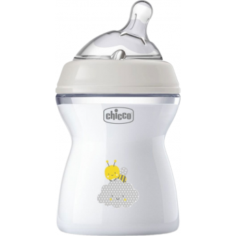 Бутылочка пластиковая CHICCO NATURAL FEELING 250 мл, 2м+ нейтральный Бутылочка пластиковая CHICCO NATURAL FEELING 250 мл, 2м+ нейтральный