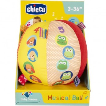 Игрушка CHICCO "Музыкальный мячик", Разноцветный Игрушка CHICCO "Музыкальный мячик", Разноцветный