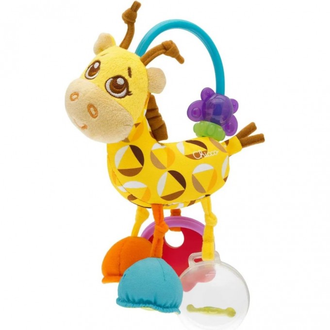 Игрушка погремушка мягкая CHICCO "ЖИРАФ" 00011569000000