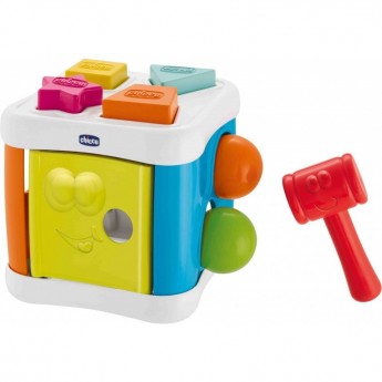 Игрушка-сортер CHICCO «Кубик 2-в-1», Разноцветный
