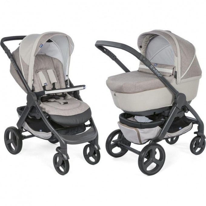 Коляска CHICCO DUO STYLEGO (2в1) UP CROSSOVER, Beige 00079760140000