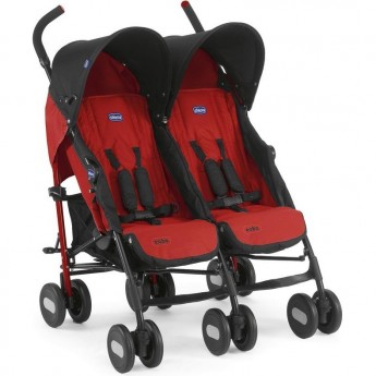Коляска прогулочная CHICCO ECHO TWIN для близнецов, Garnet Коляска прогулочная CHICCO ECHO TWIN для близнецов, Garnet