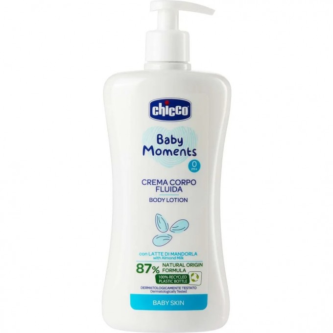 Лосьон для тела CHICCO BABY MOMENTS DELICATE SKIN 500 мл 10595000000