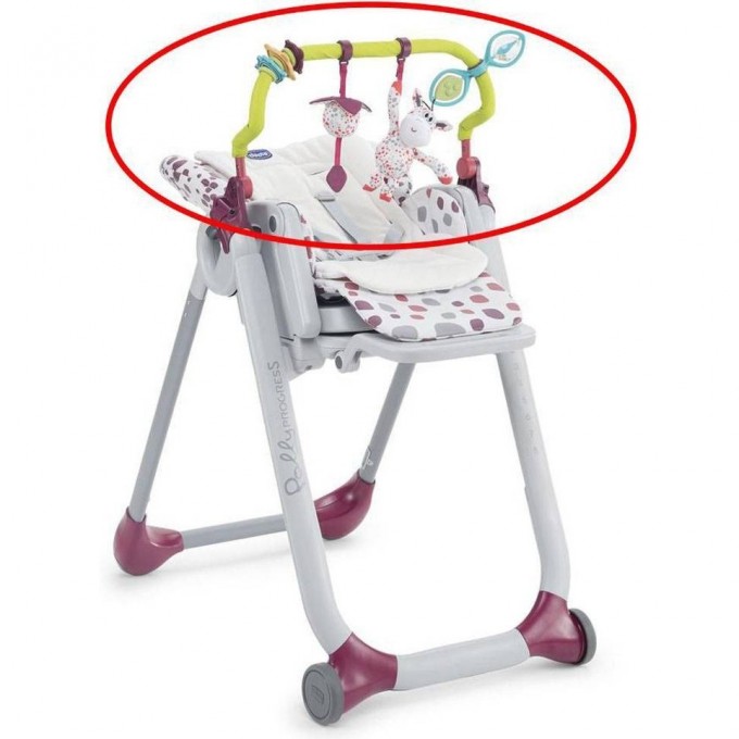 Набор для моделей стульчиков CHICCO POLLY PROGRES5 И POLLY 2 START (дуга-подвеска с игрушками и вкладыш) 0м+ 06079590000000