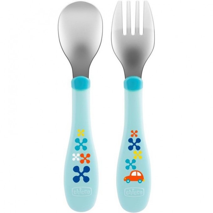 Набор посуды CHICCO METALCUTLERY Голубой 00016102200000