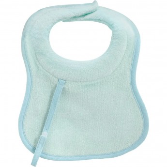 Нагрудник CHICCO MILKY BIB 0м+ (2 шт) хлопковый, голубой