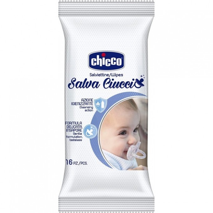 Очищающие салфетки CHICCO для сосок и пустышек (16 шт) 00007921000000