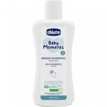 Пена-шампунь без слез CHICCO BABY MOMENTS 0м+, 200 мл