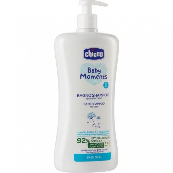 Пена-шампунь CHICCO BABY MOMENTS DELICATE SKIN 750 мл 00010592000000
