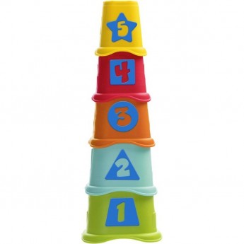 Пирамидка CHICCO Stacking Cups, Разноцветный Пирамидка CHICCO Stacking Cups, Разноцветный