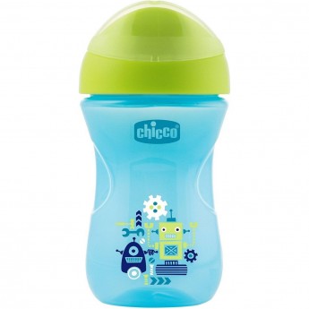 Поильник CHICCO EASY CUP (носик ободок), 12м+, 266 мл, цвет синий