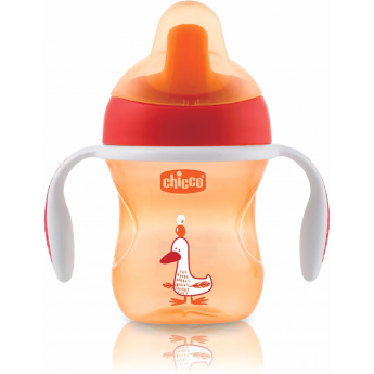 Поильник CHICCO TRAINING CUP 6м+ оранжевый