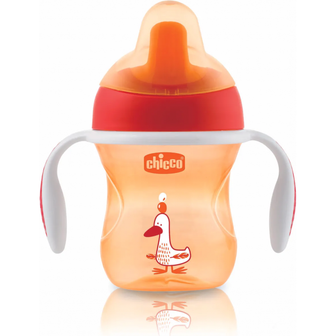 Поильник CHICCO TRAINING CUP 6м+ оранжевый 00006921300000
