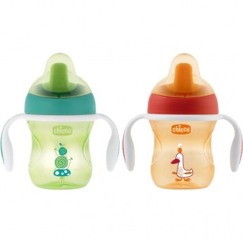 Поильник CHICCO TRAINING CUP 6м+, Разноцветный