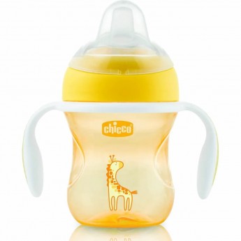 Поильник CHICCO TRANSITION CUP 4м+, оранжевый