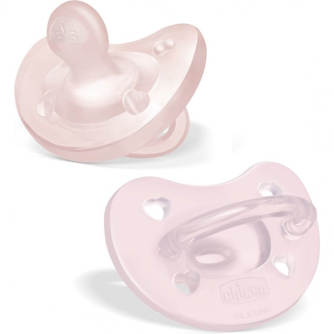 Пустышка CHICCO PHYSIOFORMA SOFT pink 2-6 мес 2 шт 00073088110000