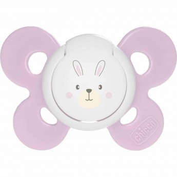 Пустышка силиконовая CHICCO PHYSIO COMFORT 0-6м розовая 1 шт