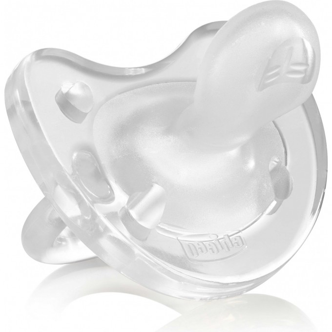 Пустышка силиконовая CHICCO PHYSIO SOFT 0-6м, бесцветная 1 шт 00001808010000